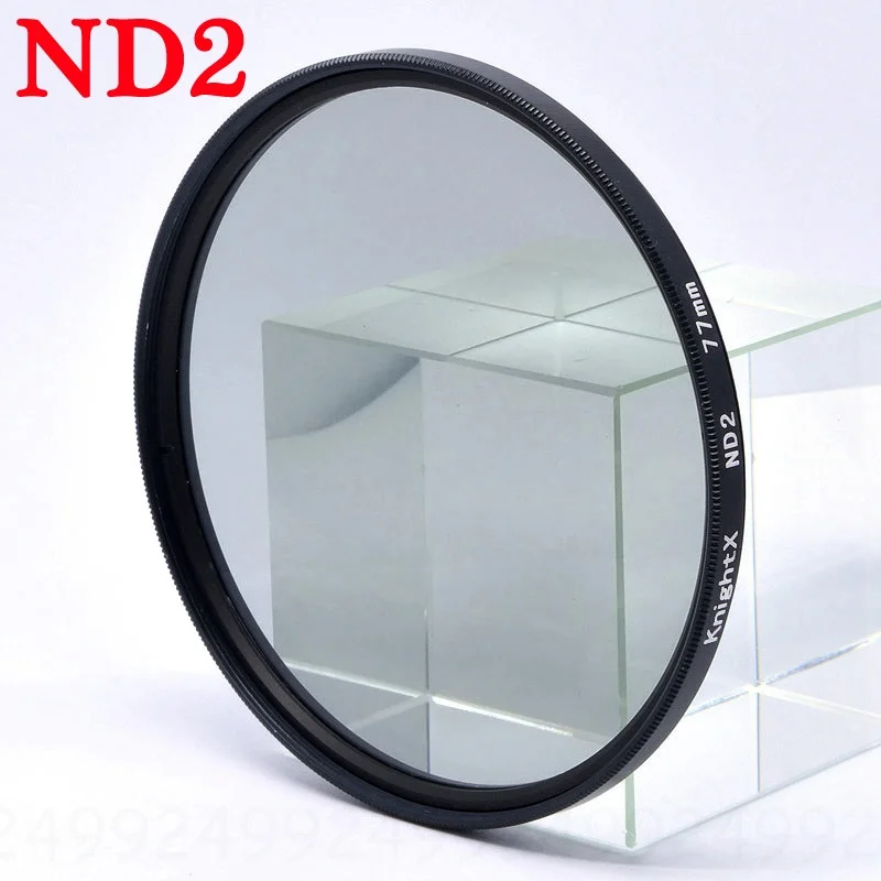ND2 KnightX FLD UV ND2 ND4 ND8 Star gnd фильтр объектива камеры 49 мм 52 мм 55 мм 58 мм 67 мм 77 мм для canon eos sony nikon d80 700d 400d 500d - Цвет: ND2
