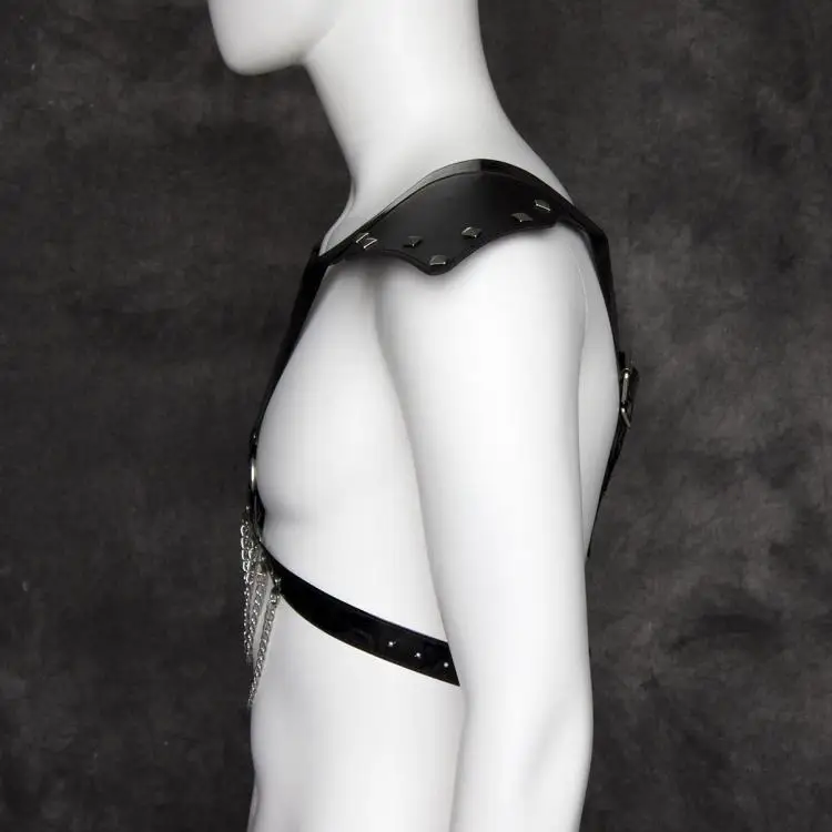 Новинка кожаный бондаж королева с цепочкой из нержавеющей стали Сексуальная