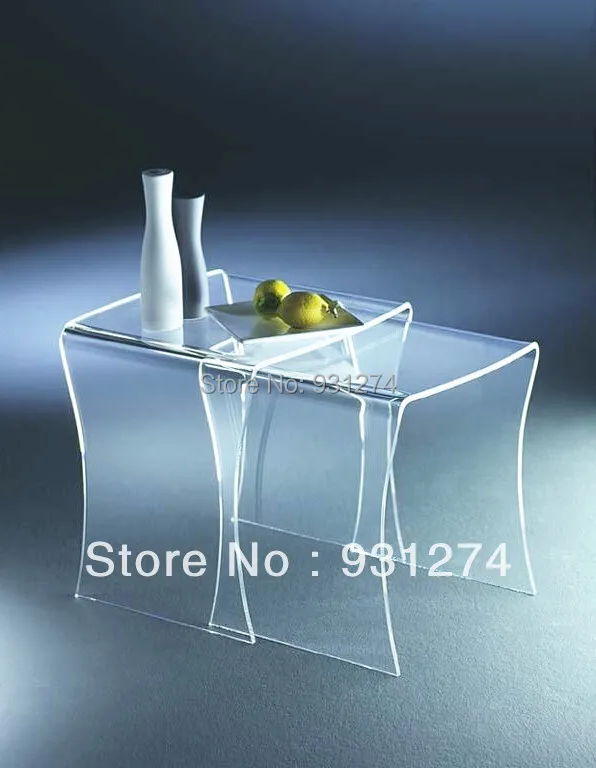 (2 шт./лот) акриловый журнальный столик ONE LUX оптовая и розничная продажа мебель для