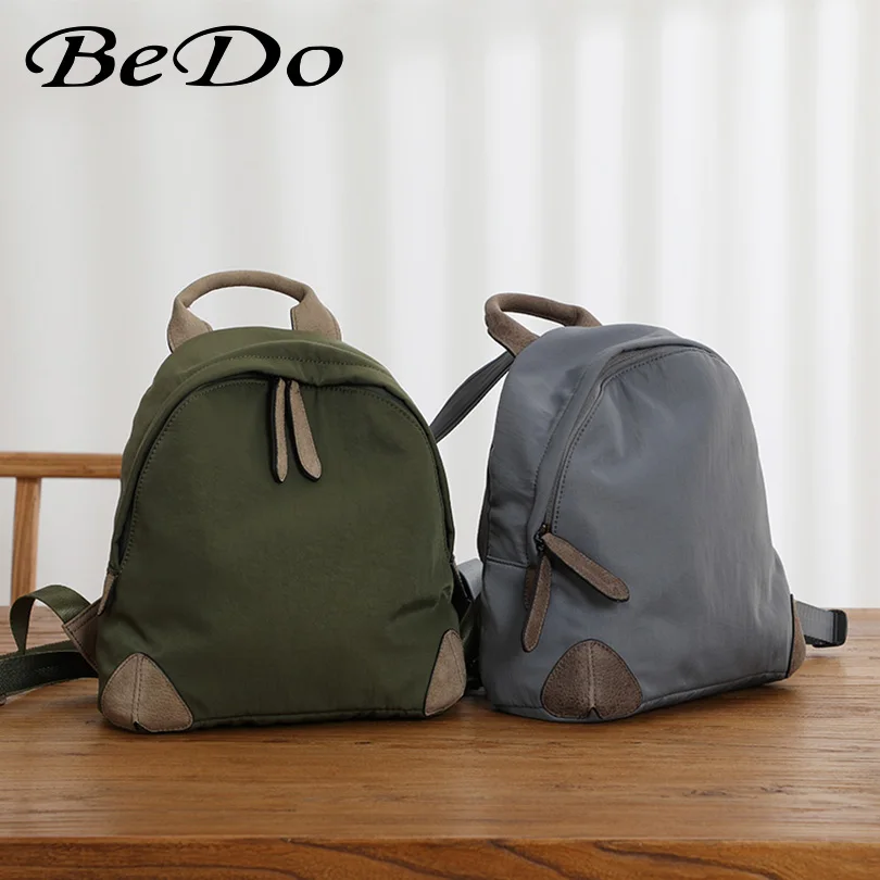 Мини нейлоновые рюкзаки с верхней ручкой школьный рюкзак из натуральной кожи для