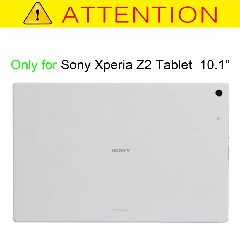 Чехол подставка из искусственной кожи с зернистой фактурой для планшета Sony Xperia Z2
