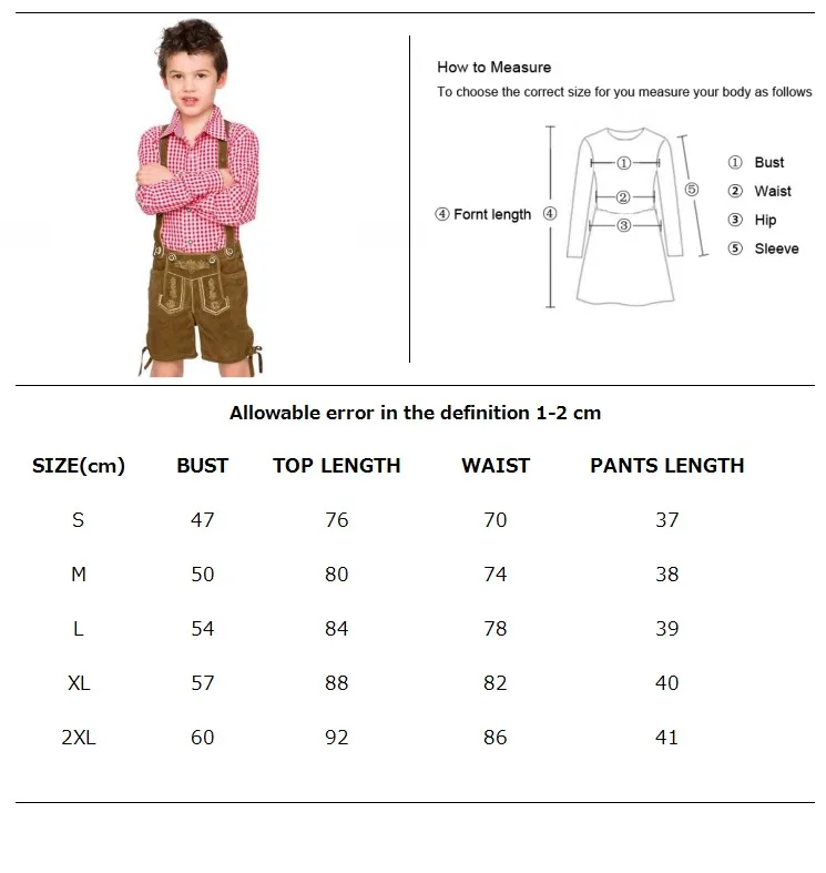 Роскошный костюм для мальчиков на Октоберфест Lederhosen Бавария Традиционный пивной