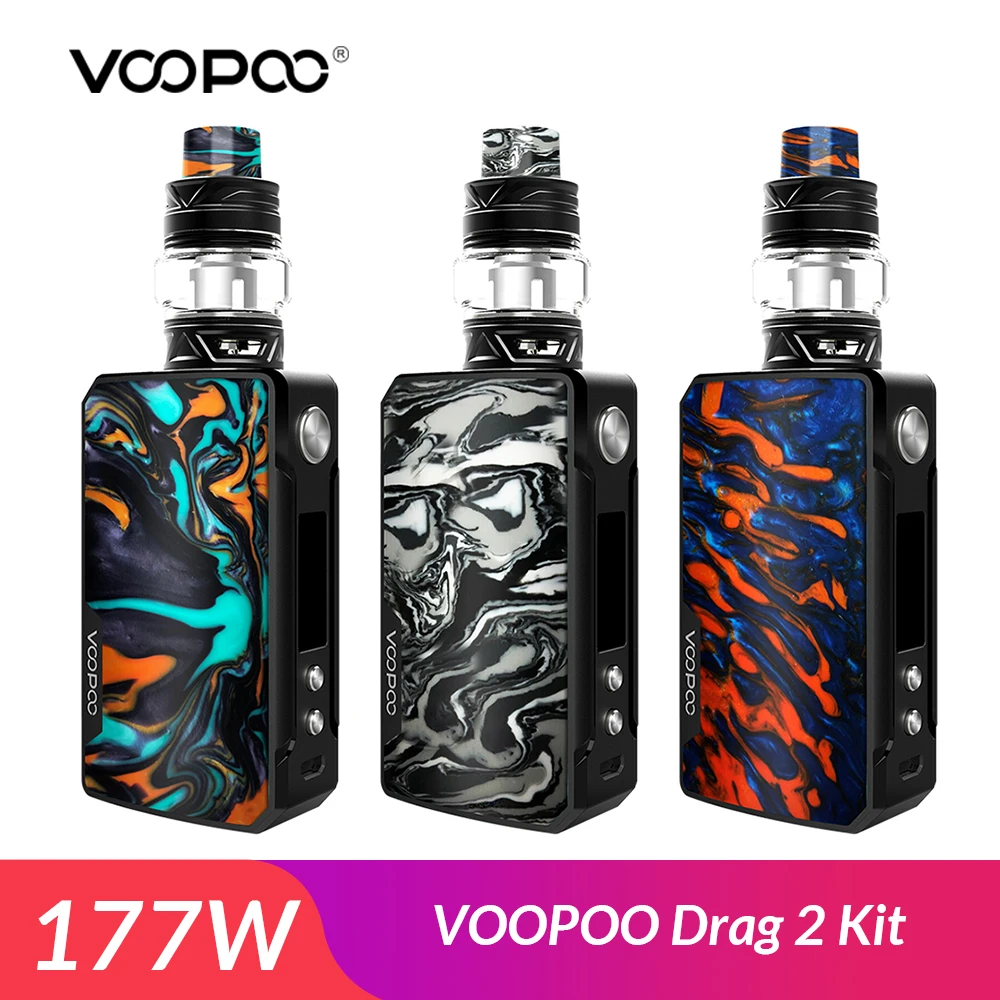 Оригинальный комплект VOOPOO Drag 2 177 Вт с баком Uforce T2 5 мл + U2 N3 катушка электронная