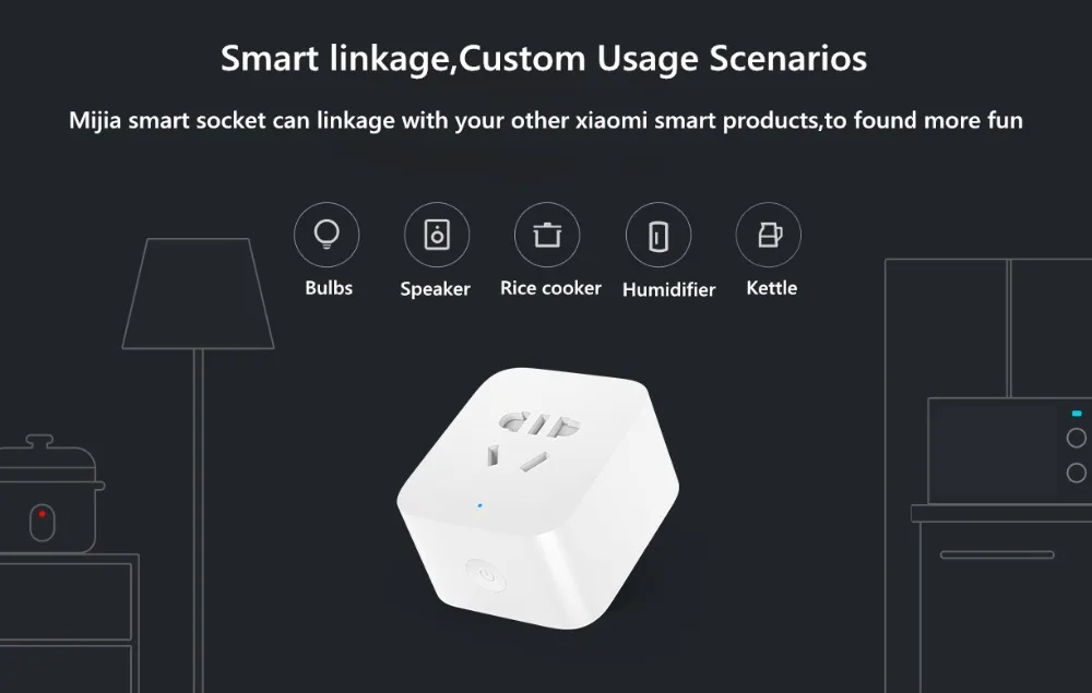Xiao mi jia, умная розетка, улучшенная, 2 USB, быстрая зарядка, Wi-Fi, разъем питания, mi Home APP, пульт дистанционного управления, Tim mi ng