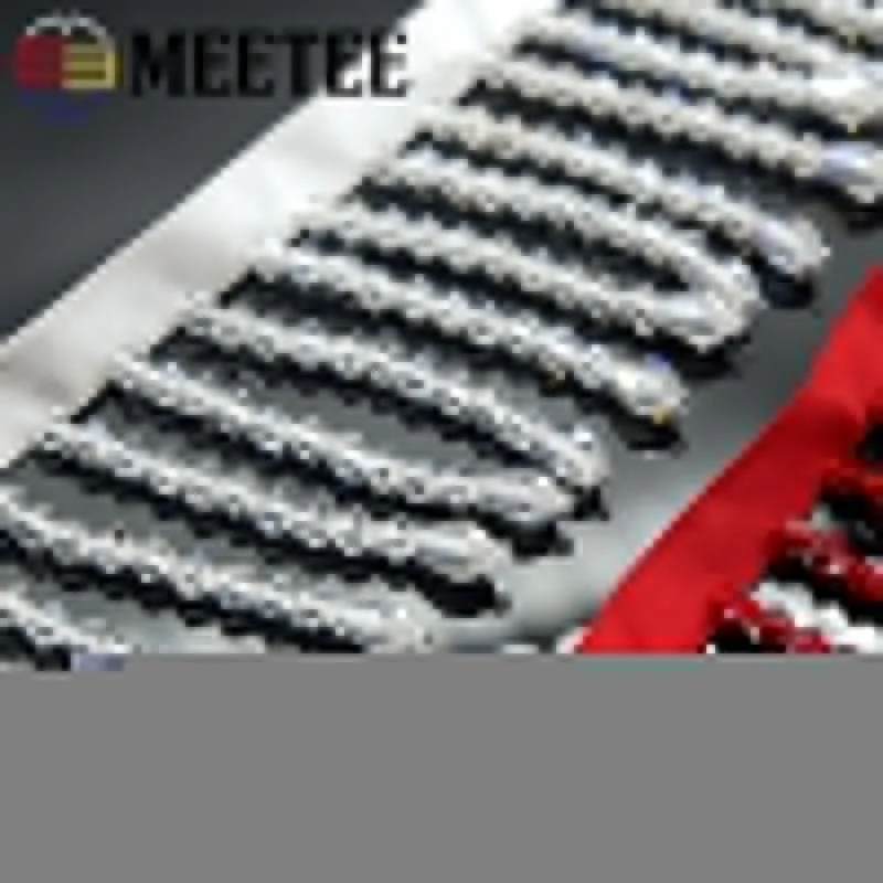 Meetee 1/2 ярдов 6 см кристалл кулон кружево отделка бисером бахрома на ленте DIY