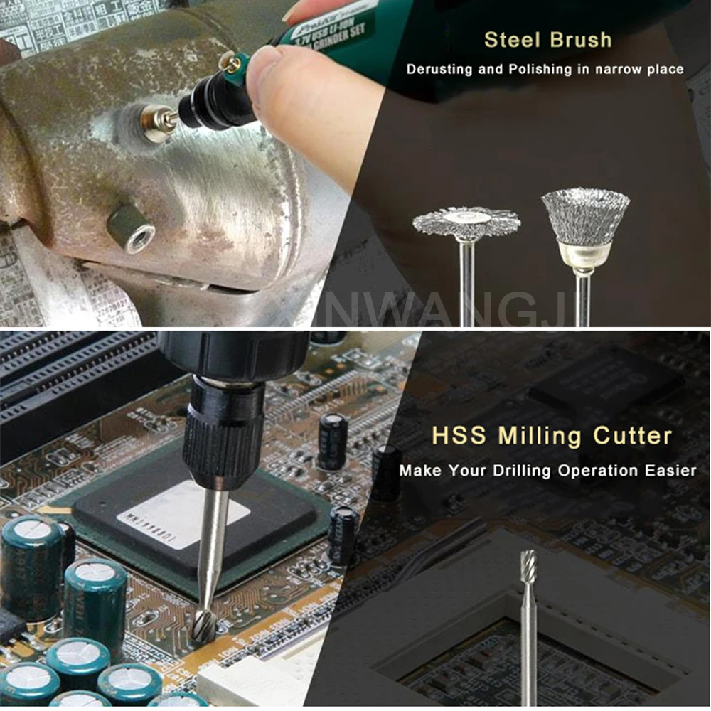 Pro'sKit PT-5205U 3,7 в usb зарядка электрическая шлифовальная машина Набор Мини электрическая дрель шуруповерт гравер для шлифовки фрезерования полировки