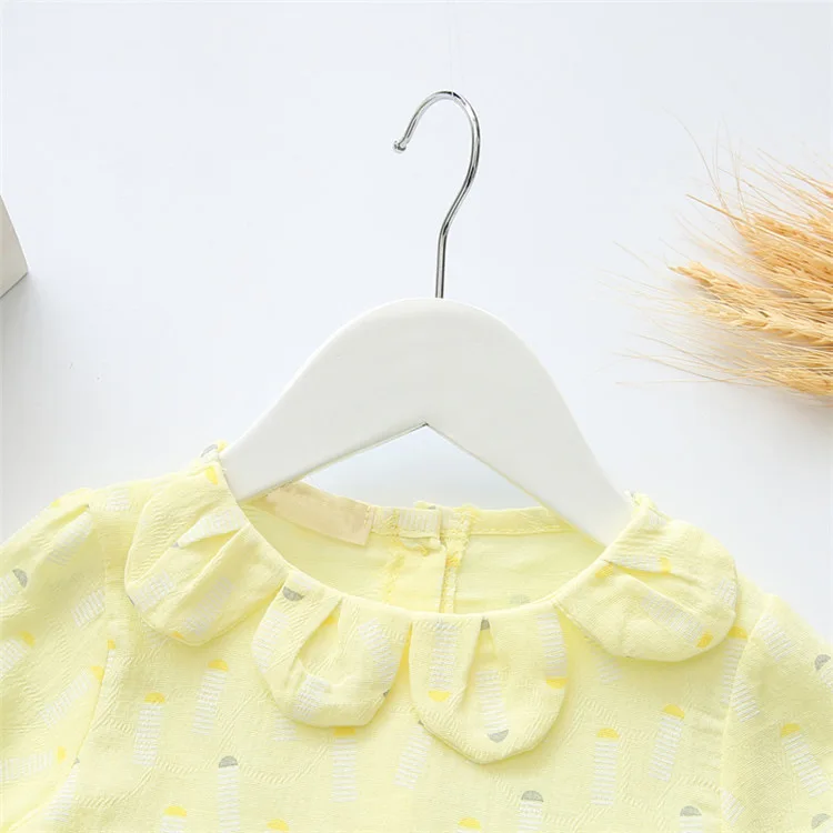 Новорожденный Ребенок Dress SummerSpring Хлопок Ребенка Комбинезон Для девочек Летние