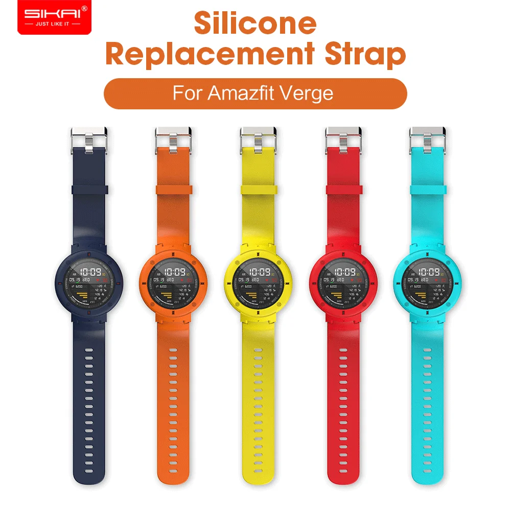 Силиконовый ремешок для часов SIKAI сменный Браслет Huami Amazfit Verge 3 | Электроника