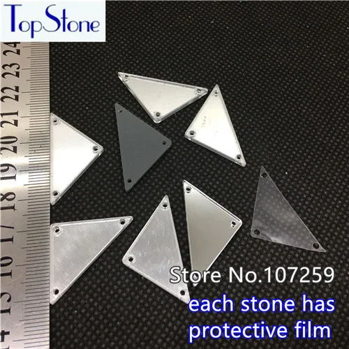 21N 18x33mm TopStone зеркальные пришивные стразы 30 форм с плоской задней стороной акриловые пришивные камни 30 шт. для платьев аксессуары для одежды - Цвет: 21N 18x33mm