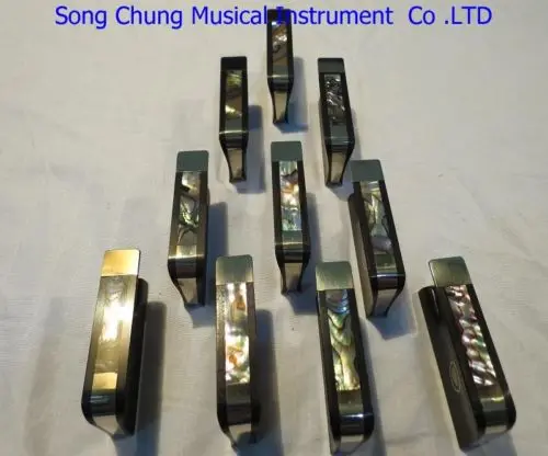 

High quality 5 pcs ebony viola bow frogs with silver mounted