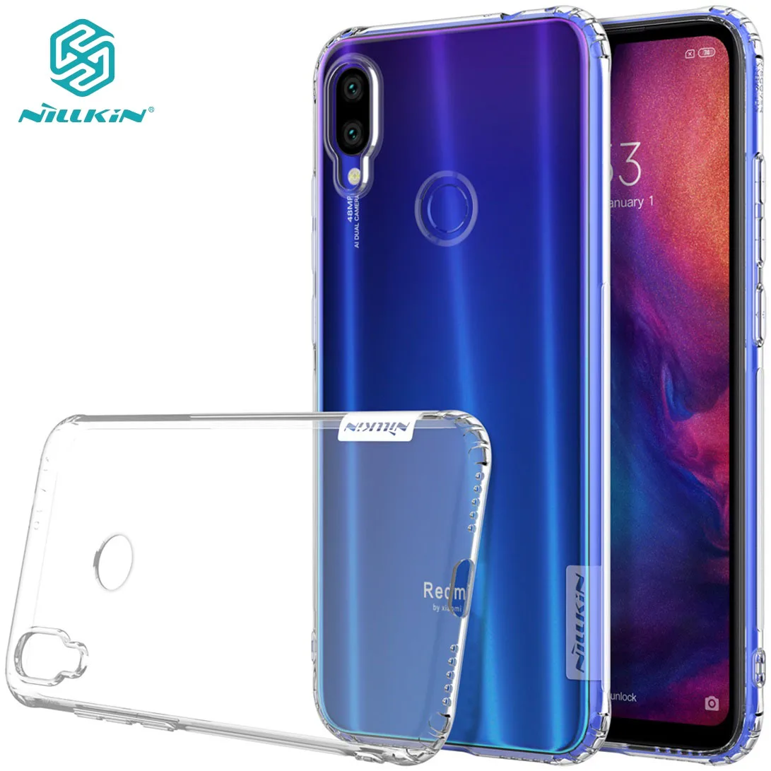 Xiaomi Redmi Note 7 Чехол 7S чехол Nillkin природа прозрачный мягкий кремний ТПУ протектор для