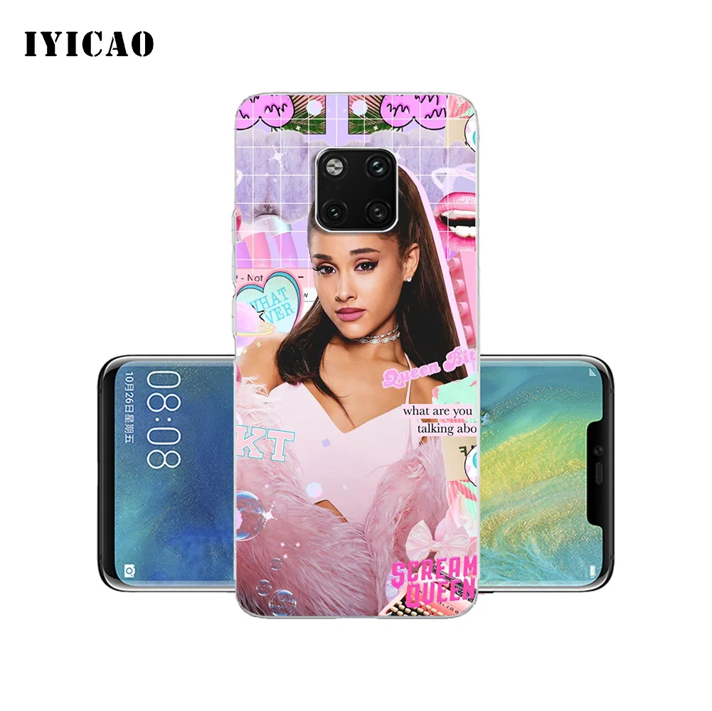 IYICAO Singer Ariana Grande Мягкий силиконовый чехол для телефона Huawei Mate 10 20 Lite Pro Nova 2 2i 3 3i 4 TPU