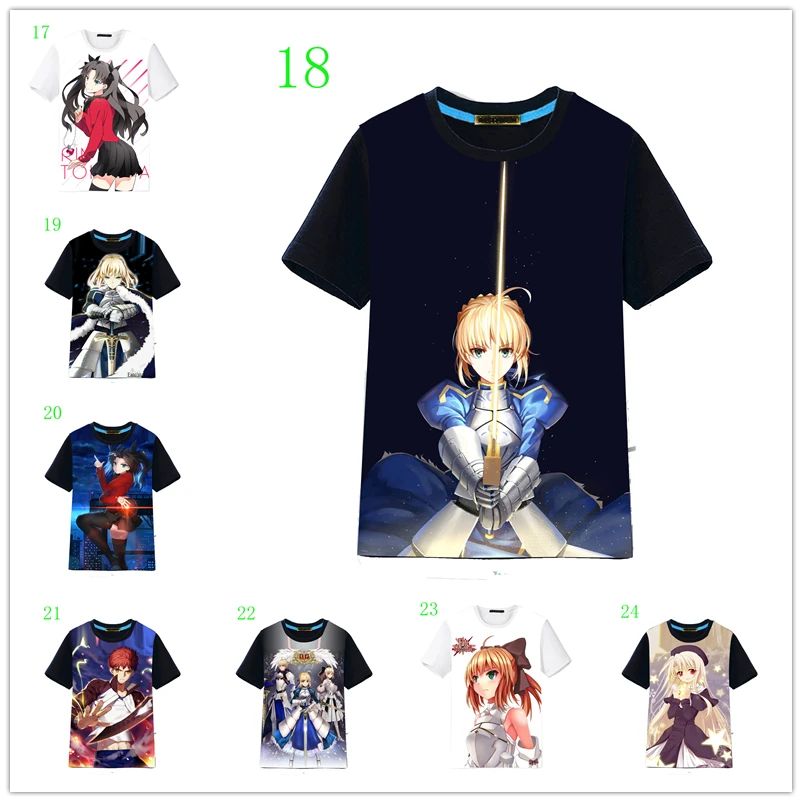 Японская аниме Fate Grand Order футболка Косплей Костюм мужской женская одежда футболки