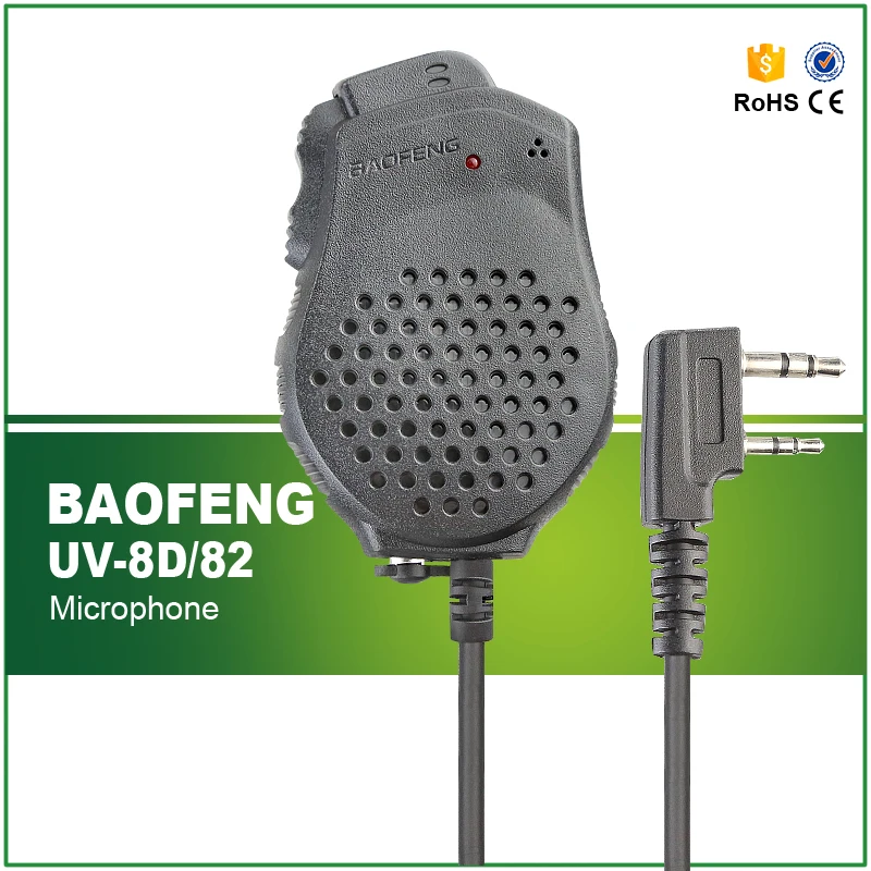 Оригинальный портативный динамик Baofeng микрофон двойной PTT для двухстороннего