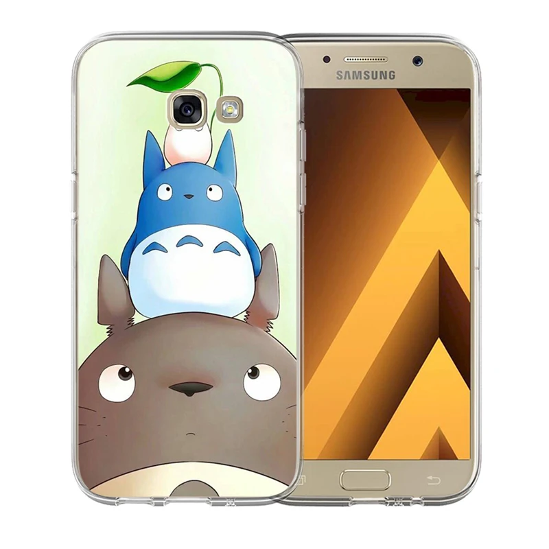 Чехол для телефона с изображением Тоторо из аниме Ghibli Миядзаки Samsung Galaxy S6 S7 S8 S9 Edge
