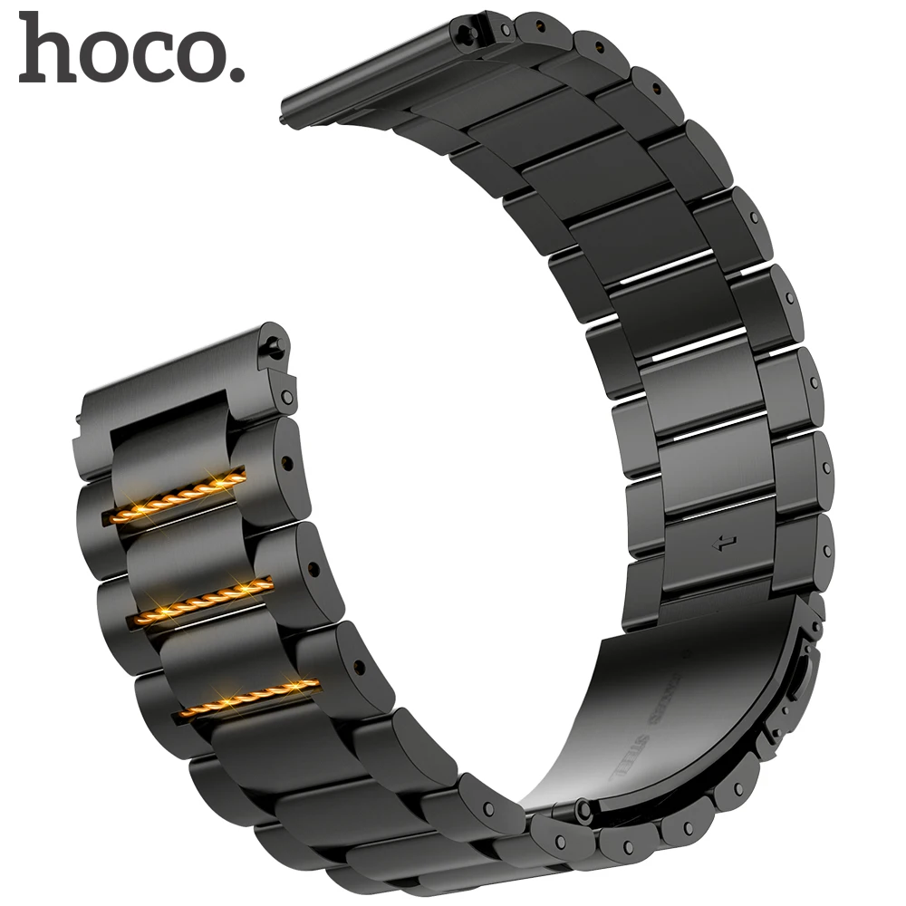 Ремешок для часов HOCO из нержавеющей стали роскошный ремешок Samsung Gear S3 Classic черный