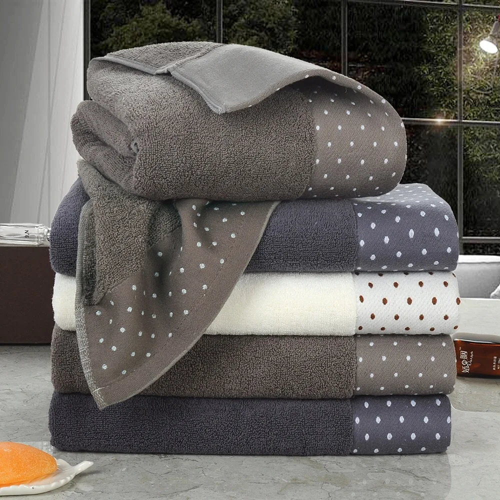 Хлопковое 32 прядное широкое Кованое полотенце для взрослых плотное мягкое