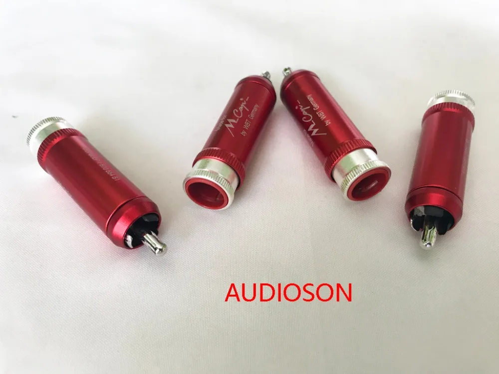 Hi-End Mundorf MCap nextgen WBT-0110AgAu signature RCA 1 комплект из 4 шт. родиевое покрытие