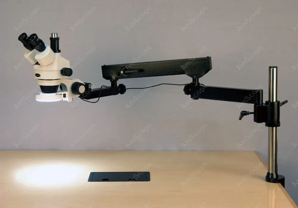 Микроскоп с шарнирным рычагом принадлежности для микроскопа тринокулярный