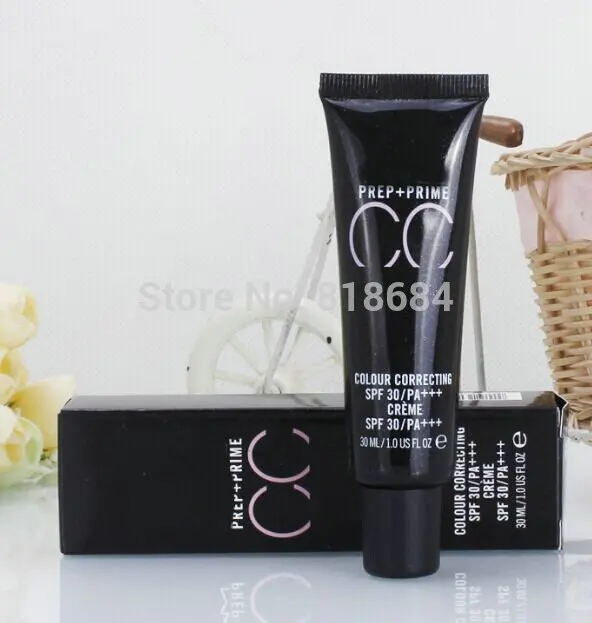 1 pcs/lot New Makeup CC PREP+PRIME COLOUR CORRECTING SPF 30/PA+++ CREAM 30ML 4 Different Colors |