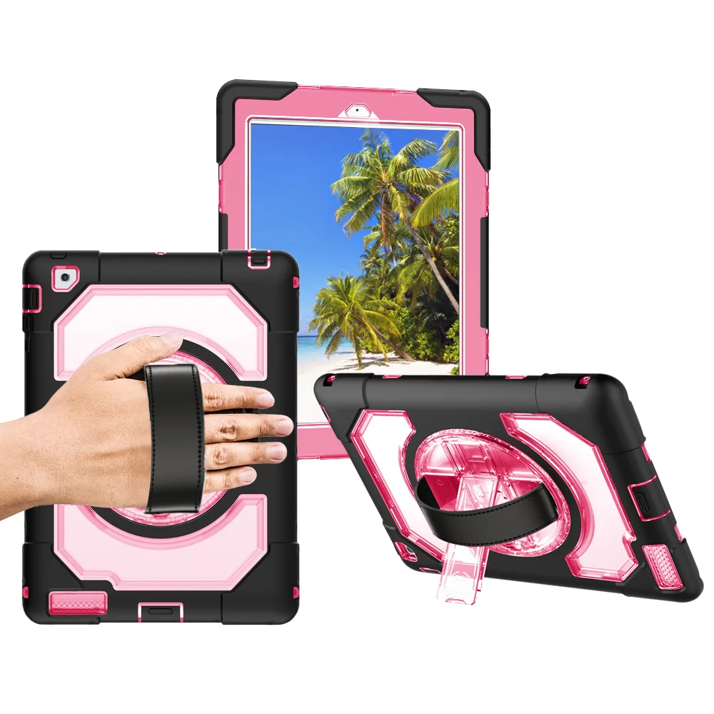 Защитный чехол для iPad 2/3/4 дети Безопасный противоударный планшета с 360