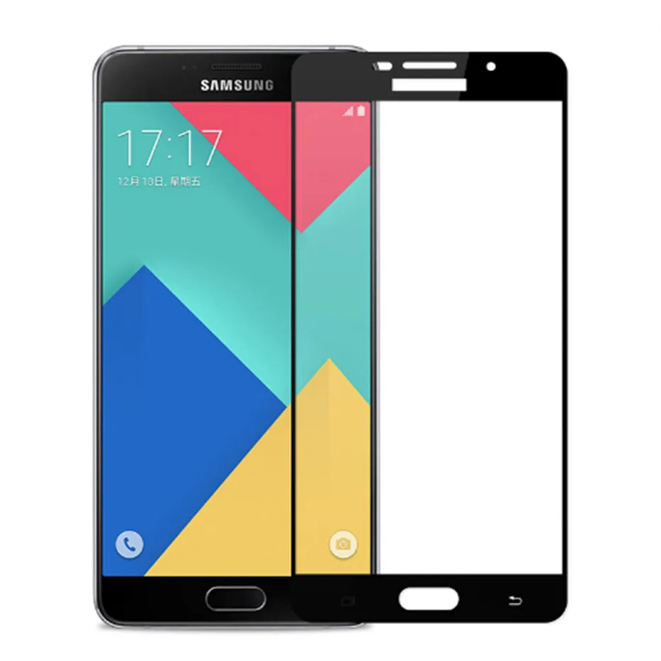 Полностью покрывающее закаленное Стекло для Samsung Galaxy A3 A5 A7 J3 J5 J7 2016 2017 J330 J530 J730
