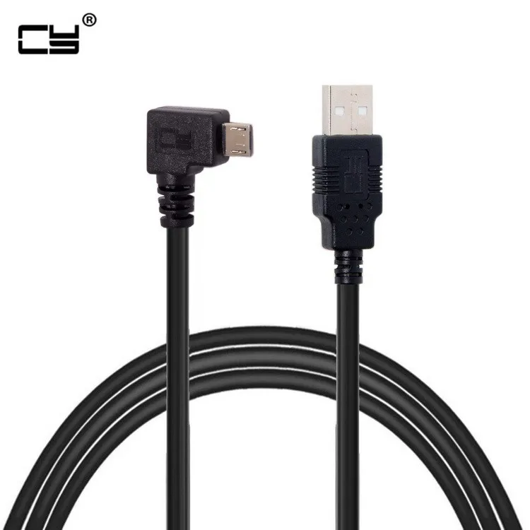 Кабель для зарядки и передачи данных со штекером Micro USB (штекер) под углом 90