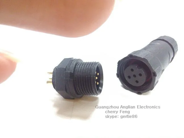 Бесплатная доставка! Водонепроницаемый 5 контактный разъем монтажное гнездо M14