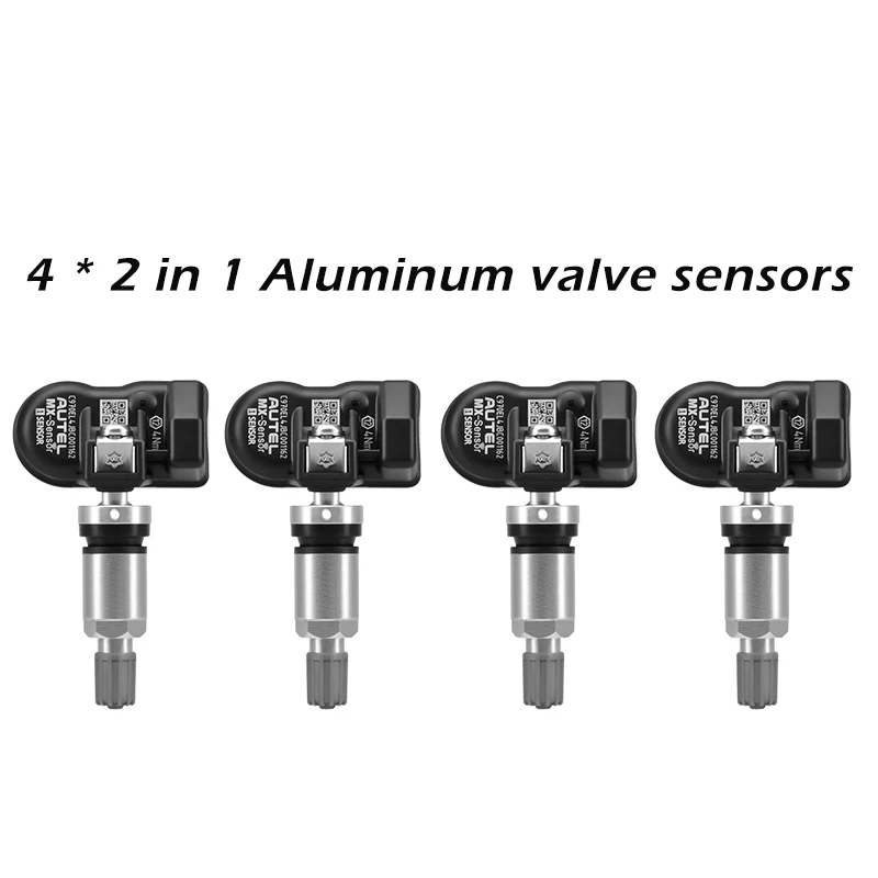 4x 2in1 aluminum Autel MX сенсор TPMS PAD 315 МГц 433 МГц Универсальный программист давления в шинах Высокоточный воздушный клапан TPMS диагностический датчик TPMS - Цвет: 4x 2in1 aluminum