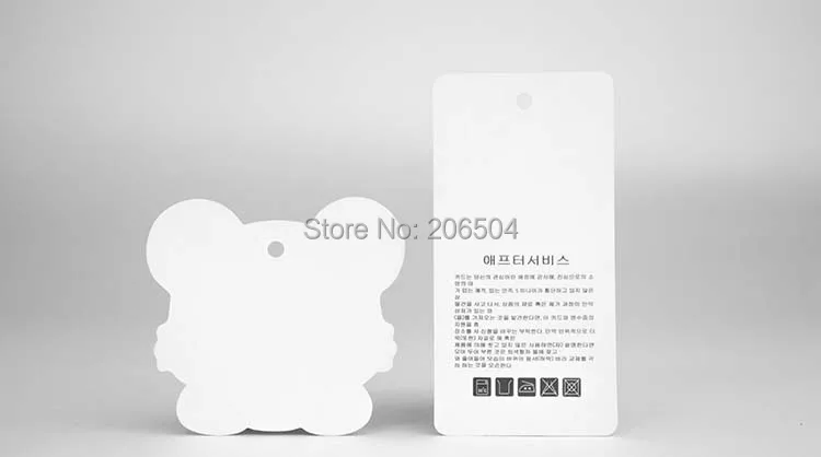 Оптовая продажа бирка для детской одежды подвесная с индивидуальным дизайном в