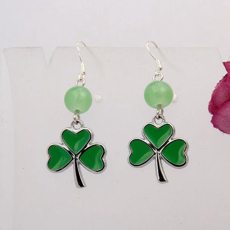 Горячая Распродажа капельная глазурь Зеленый Клевер разноцветные Кристальные