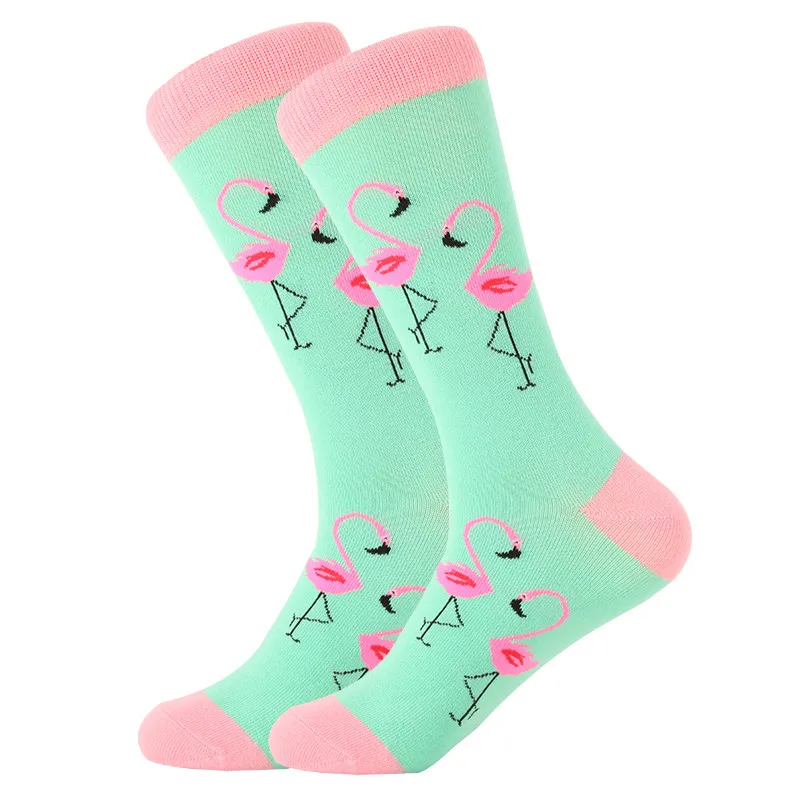 1294C LETSBUY/женские носки из чесаного хлопка harajuku, забавные креативные носки с рисунками животных для девушек и женщин, носки с фруктами, собаками, птицами, Чили, мужские носки - Цвет: 1294C