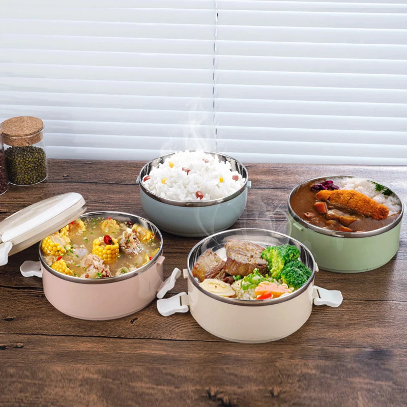 4 слойный Портативный Ланч бокс из нержавеющей стали Bento пищевой контейнер для