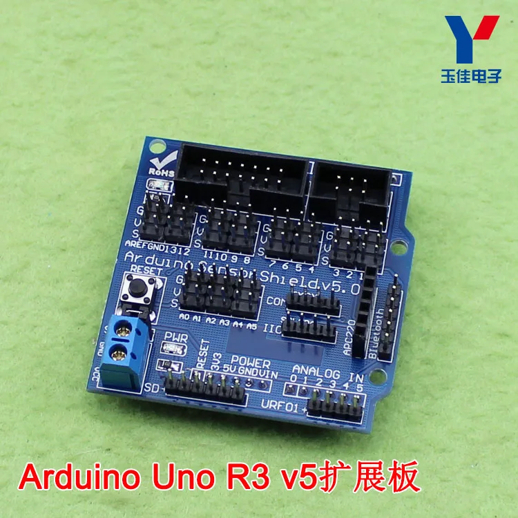 [LAN] Uno R3 V5 Плата расширения датчика Щит v5.0 (E3B3 30 шт./лот|sensor arduino uno|arduino uno r3 boardarduino