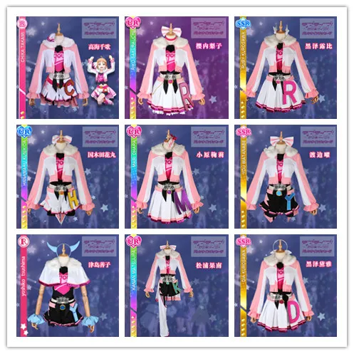 

[Customize]Anime LoveLive! Sunshine!! Cosplay Miracle Wave Dress Series All Number Cosplay Costumes New Custom-Made Any Size