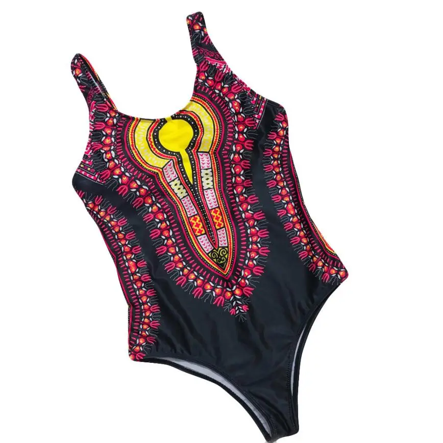 2018 одежда для плавания больших размеров купальный костюм с принтом купальные