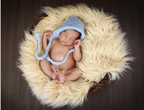 Горячая Распродажа Новорожденный ребенок искусственный мех Одеяло для