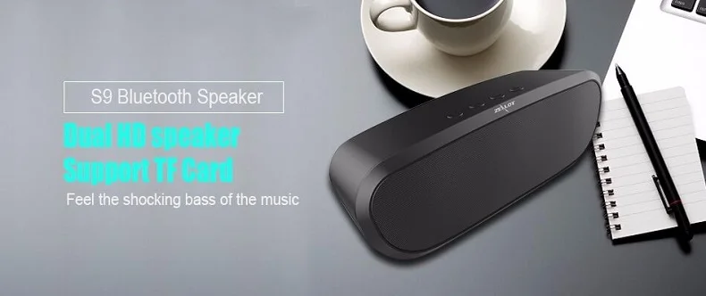 Zealot S8 Портативный беспроводной Bluetooth динамик сенсорное управление Спорт велосипед Hi-Fi стерео Автомобильная Колонка сабвуфер Поддержка TF карты AUX