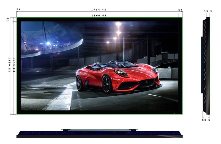 Двойной экран 42 55 дюймов Android 4.4.4 четырехъядерный wifi lcd TFT HDMI ad плеер студия графическая презентация ТВ все в одном DIY ПК