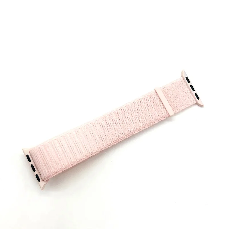 Light pink Joyozy нейлоновая Спортивная петля ремешок для часов аpple Series4 3 2 1 легкий мягкий дышащий ремешок для 38 мм 42 мм 40 мм 44 мм - Цвет ремешка: Light pink