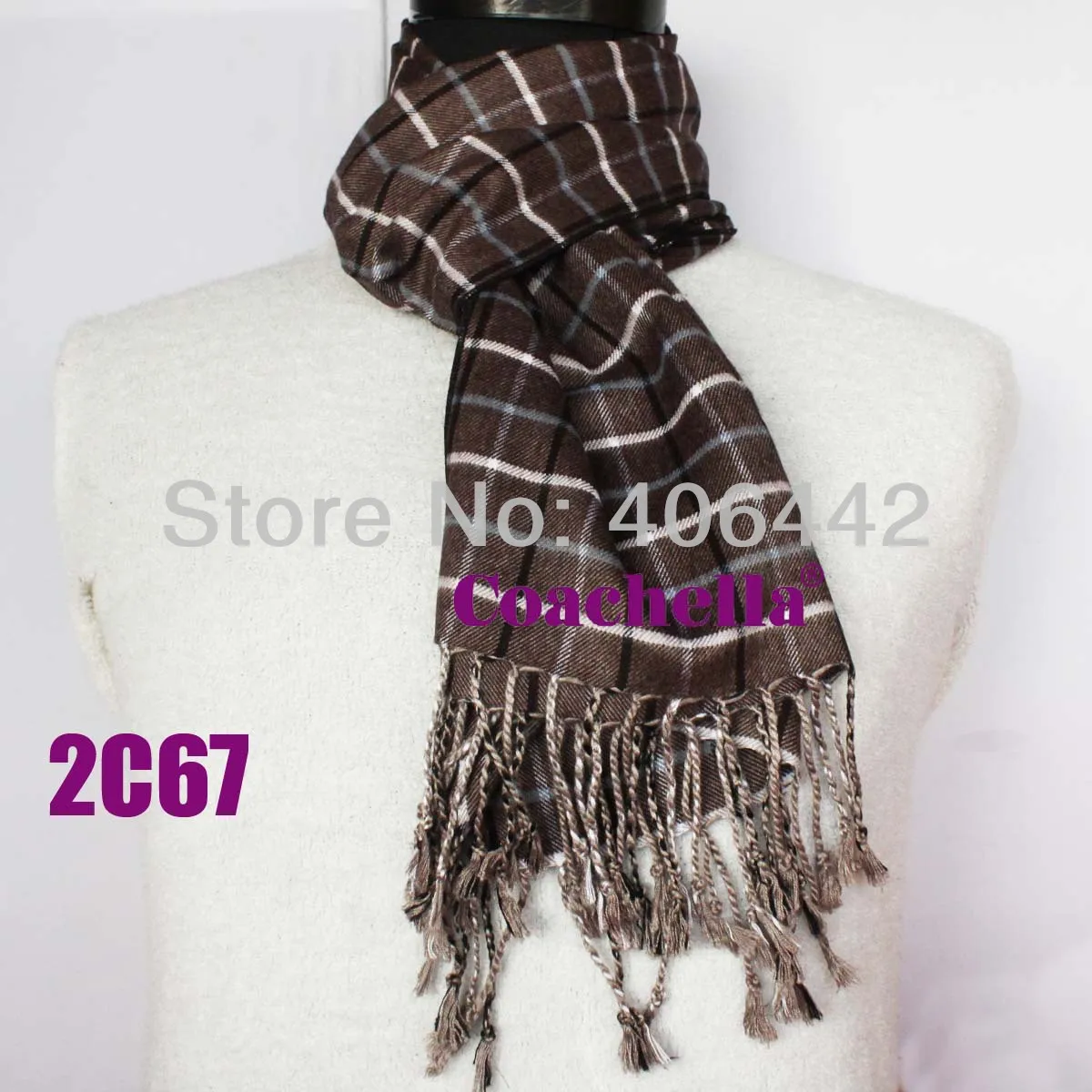 COACHELLA мягкие белые синие коричневые шарфы зимняя клетчатая шаль в клетку длинная