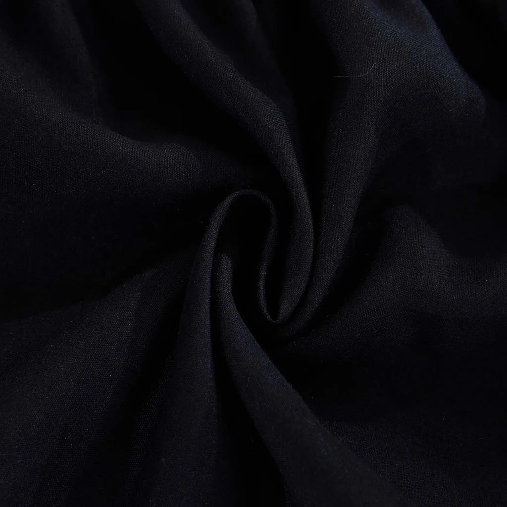 1 шт. Скандинавская однотонная черная Пылезащитная юбка с оборками разрезом на