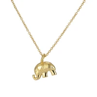 daisies new hot elephant vintage cute charm 925 sterling silver chain pendant necklace women collier choker collar jewelry