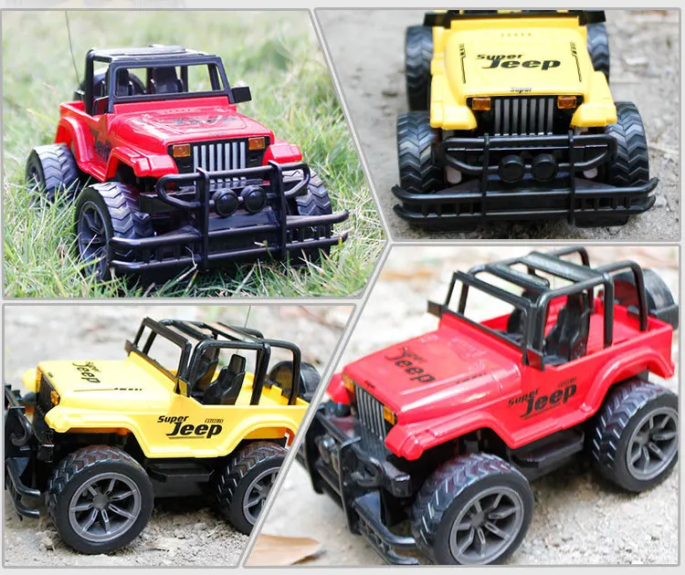 Горячая Детская имитация 4CH Светодиодная лампа RC Jeep RC игрушки дистанционное управление внедорожный автомобиль