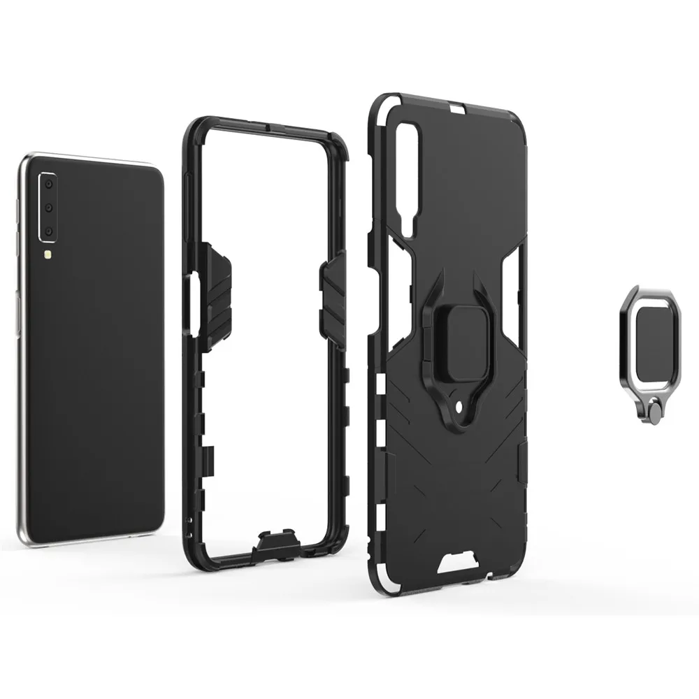 Чехол для Samsung Galaxy A7 2018 A750 Силиконовый ТПУ Магнитный жесткий поликарбонатный