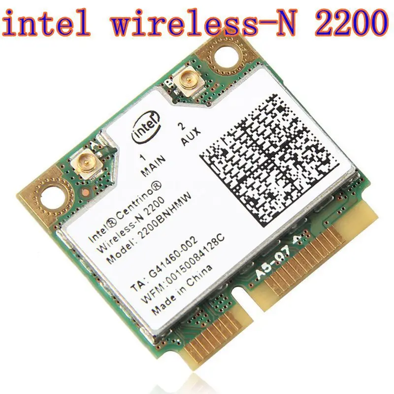 Intel Centrino Wireless-N 2200 2200BNHMW 802.11b/g/N 300 Мбит/с 2x2 однодиапазонная Wi-Fi карта | Компьютеры и