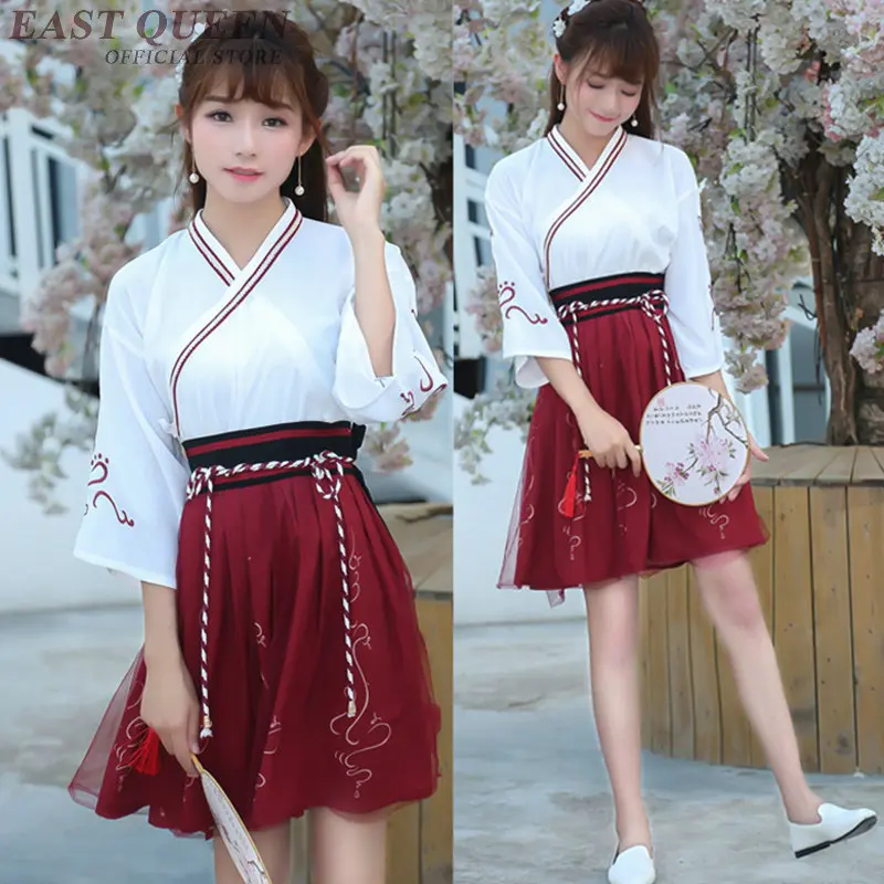 Оптовая продажа китайское кимоно платье народное танцевальное Hanfu танцевальный