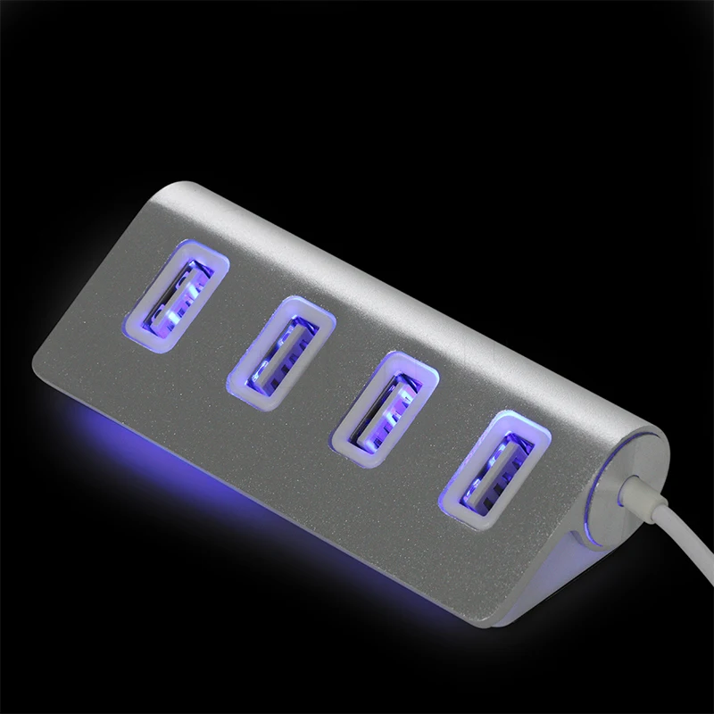 4 портовый USB концентратор kebidu 2 0 мини порт портативный алюминиевый OTG