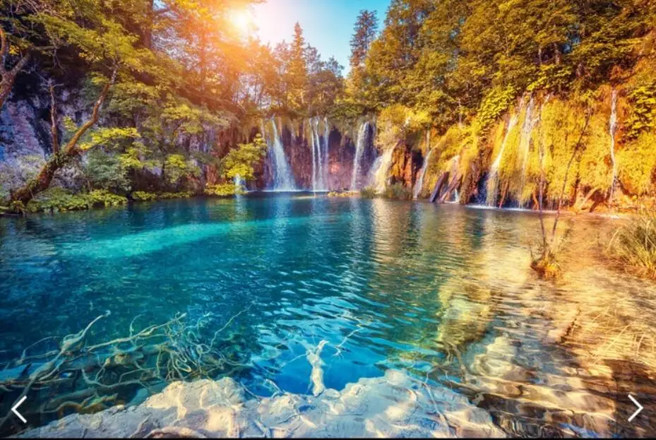 

Фотообои с водопадом Origin Forest, настенная бумага, s для стен, холст, HD фото, туманная настенная бумага, s контактная бумага, водонепроницаемая бу...