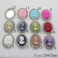 free shipping 100pcs resin oval diy rhinestone brooches wedding invitation decorative crafts beauty avatar clothing buttons